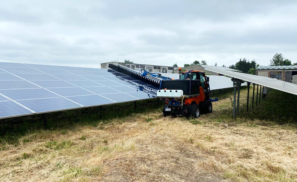 Reinigung Solarpark